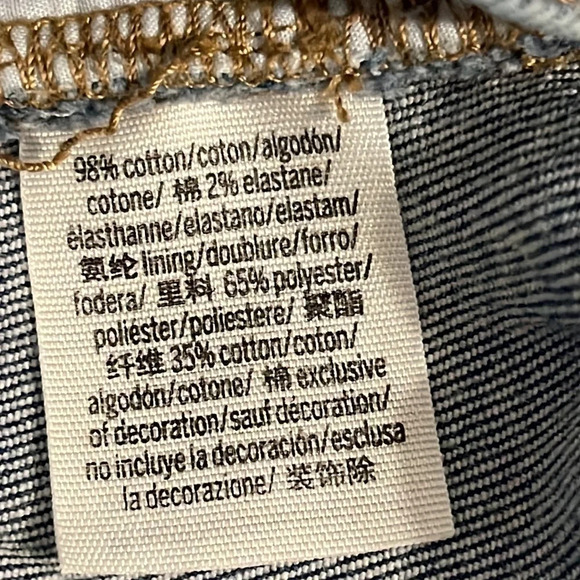 PINK denim distressed cut off shorts, 2” inseam - Picture 6 of 11